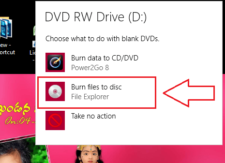 how to burn dvd for dvd player windows 10